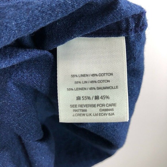 J.Crew Chambray Button Down Short Sleeve Top - Picture 4 of 5